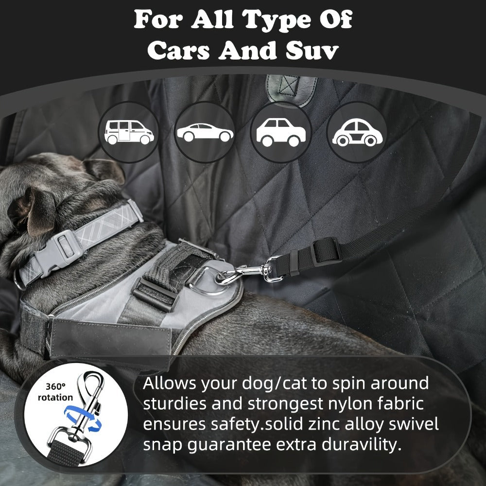Vehicle Seat Belts Made of Wear-Resistant Materials for Dogs (Harness not Included)2 Pcs Pets Possessions