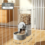 Automatic Water + Food Dispensers for Cats & Dogs (Attachable to Kennel) Pets Possessions
