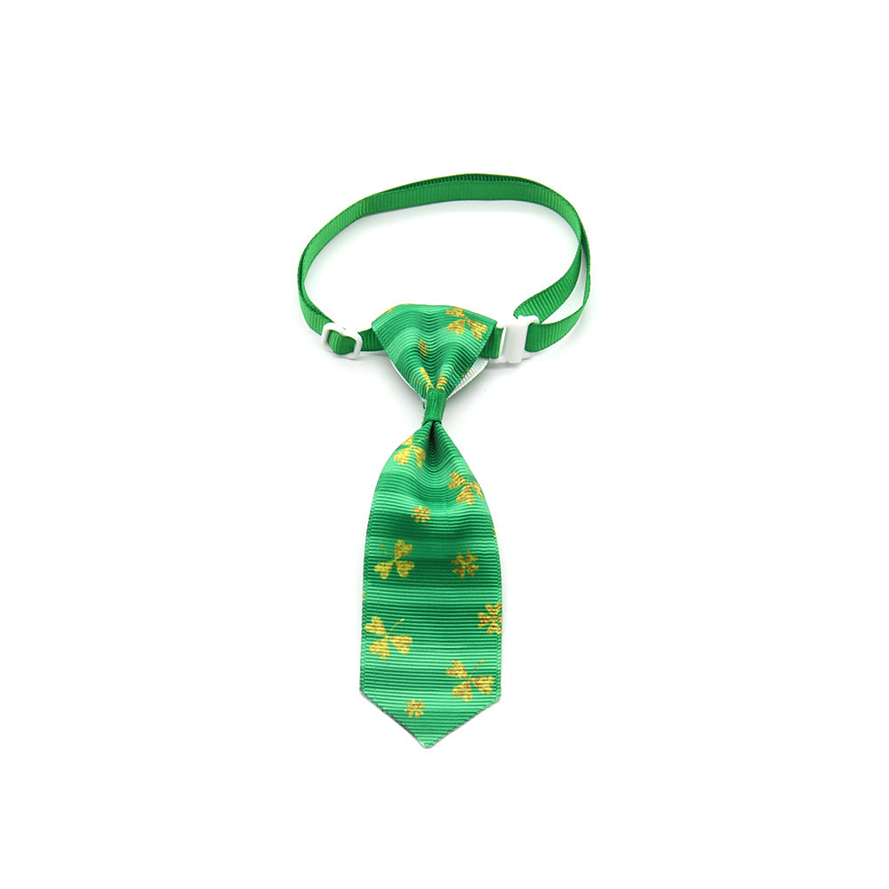 Beautiful St. Patrick's Day Four-leaf Clover Bow Ties Pets Possessions LLC