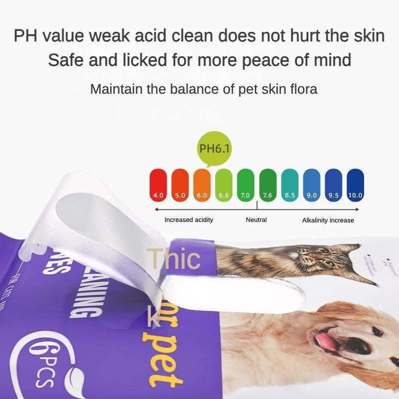 PROKEI 2-in-1 PET Cleaning Hypoallergenic, Deodorizing Gloves and Wipes for Cats & Dogs Pets Possessions