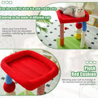 Multi-colored Cat Tree with Interactive Toys and Cozy Resting Spots Pets Possessions
