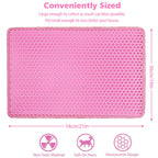 Pink Double Layer Rice Shaped Cat Litter Pad Pets Possessions