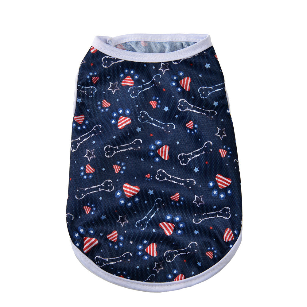 Independence Day Pet Thin Breathable Vest Pets Possessions LLC