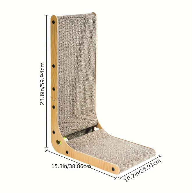 Large 23.6” L Shape Cat Scratching Post Pets Possessions