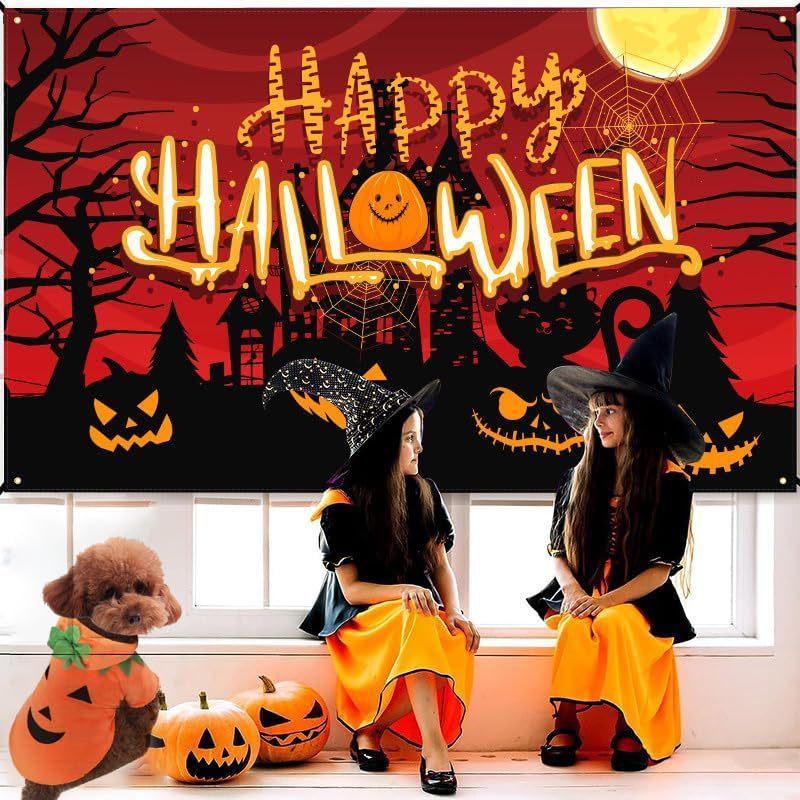 Adorable Halloween Pumpkin Costume for Dogs Pets Possessions