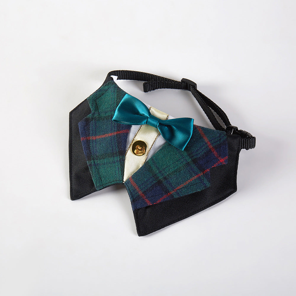 Adjustable Suit with Bow Tie Bibs for Cats & Dogs Pets Possessions LLC