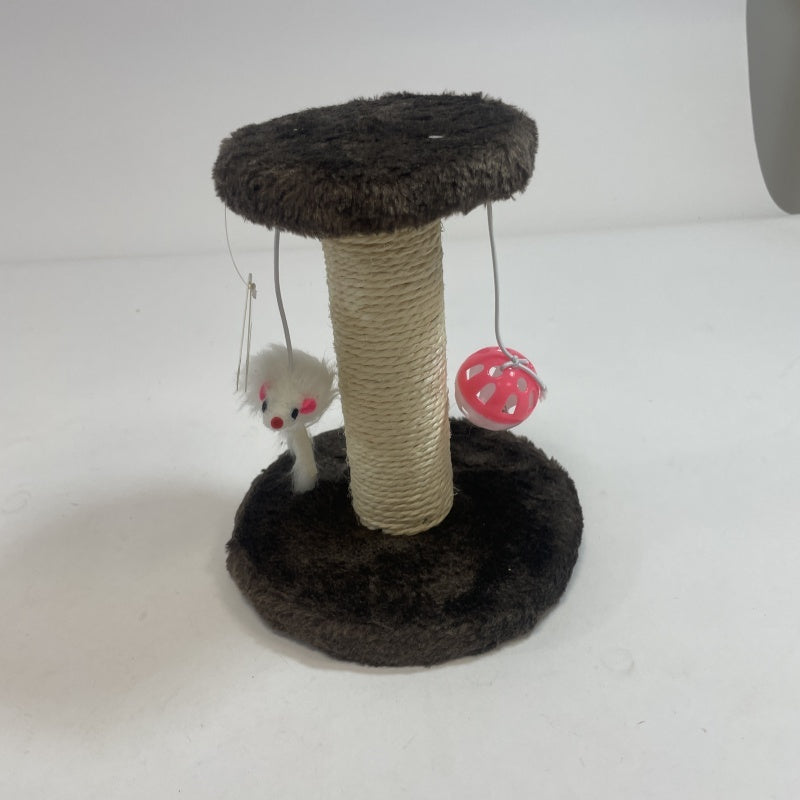 Cat Climbing Frame with seat and Scratching Post with Double Toys Pets Possessions