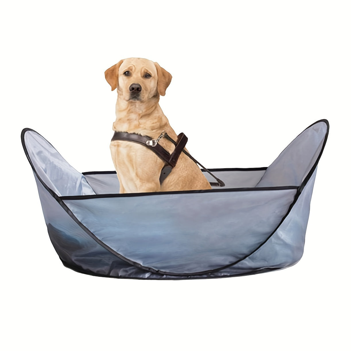 2-in-1 Waterproof Hair Catcher Tent with Adjustable Barbering Cape for Bathing and Easy Pet Grooming for Dogs & Cats Pets Possessions