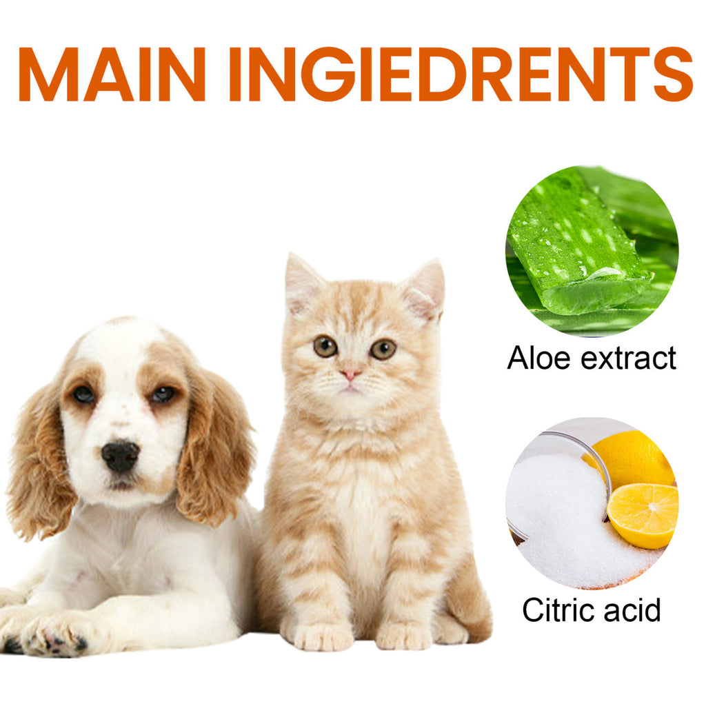 Yegbong Anti-Odor + Anti-Ear Mite Cleaning Wipes for Cats & Dogs Pets Possessions
