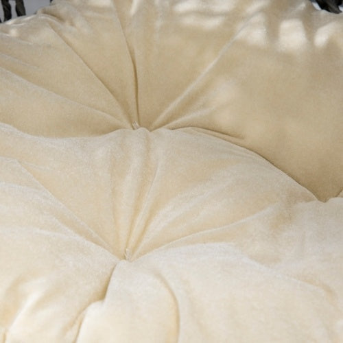PawHut Rattan Round Chair with Removable Cushion for Cats & Dogs Pets Possessions