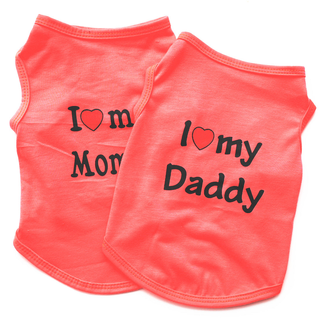 Pet Parent Favs,I Love my Daddy, Love Mommy Shirt for Cats & Dogs