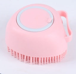 Silicone Soap Dispenser Bath Brush for Cats & Dogs Pets Possessions LLC