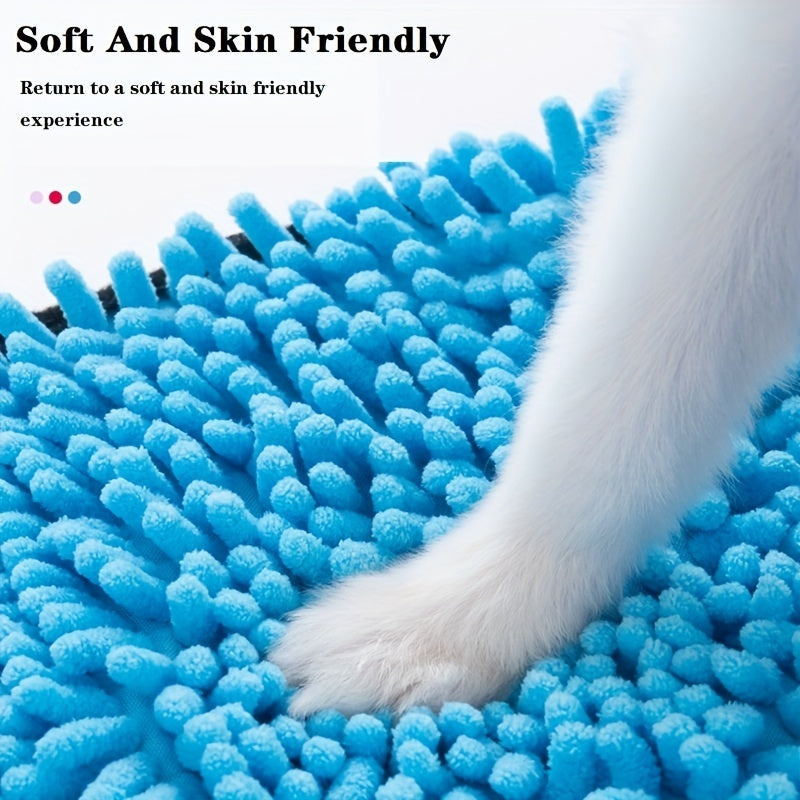 Absorbent Microfiber Quick Drying Towel with Hand Pockets for Cats & Dogs Pets Possessions