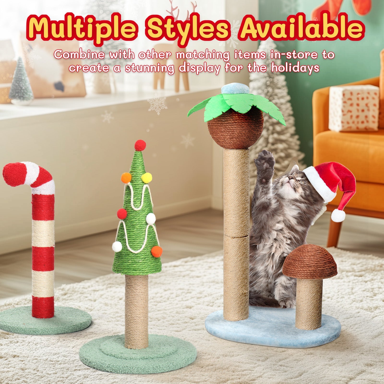 Palm Tree Pillar Sword Hemp Cat Scratching Post Pets Possessions