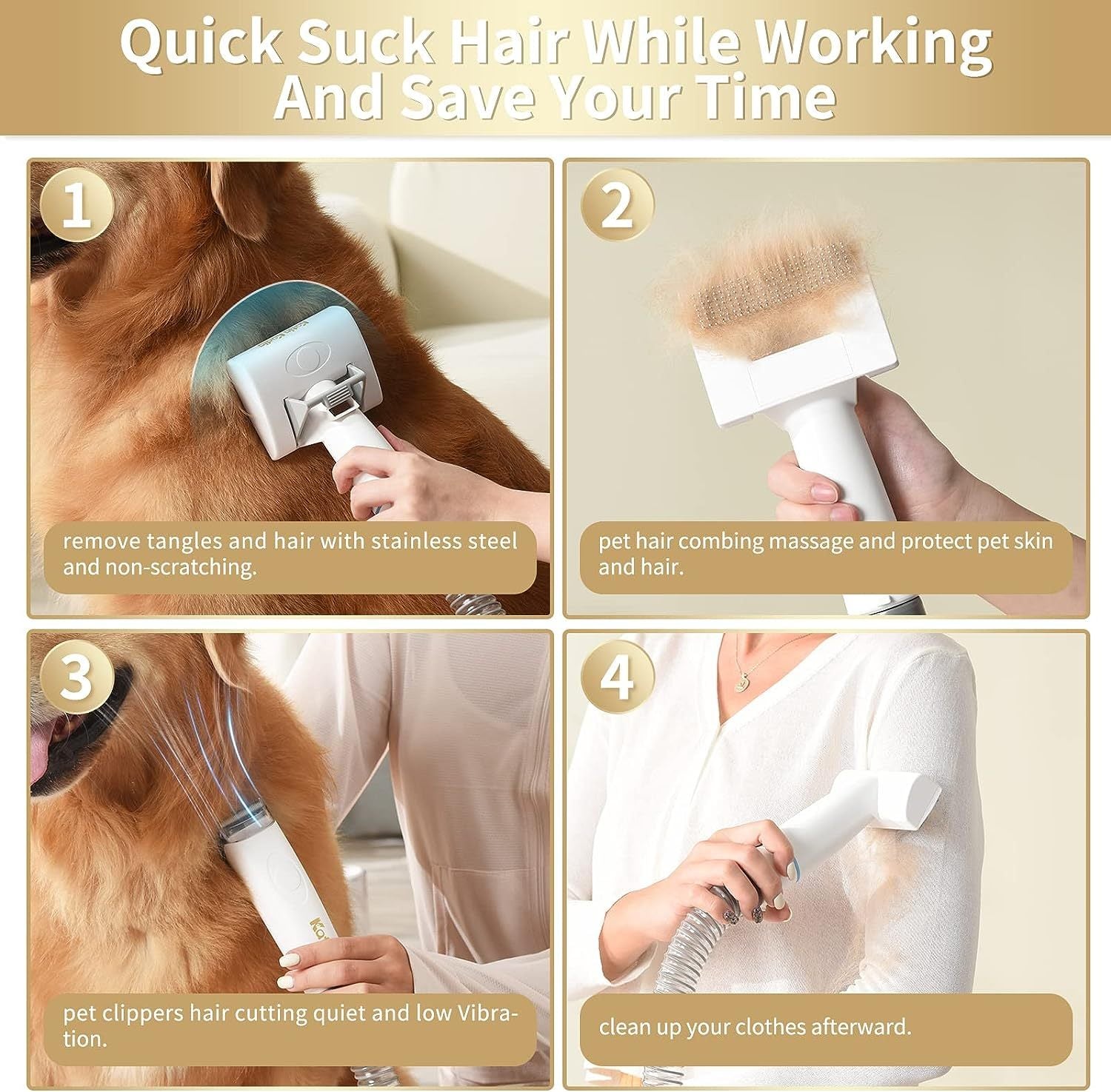 Katia Kadia Professional 5-in-1 Grooming Kit  (Must Have) Pets Possessions