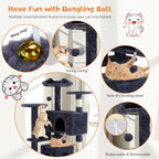 Multi Functional Cat Tower with Scratching Posts Pets Possessions