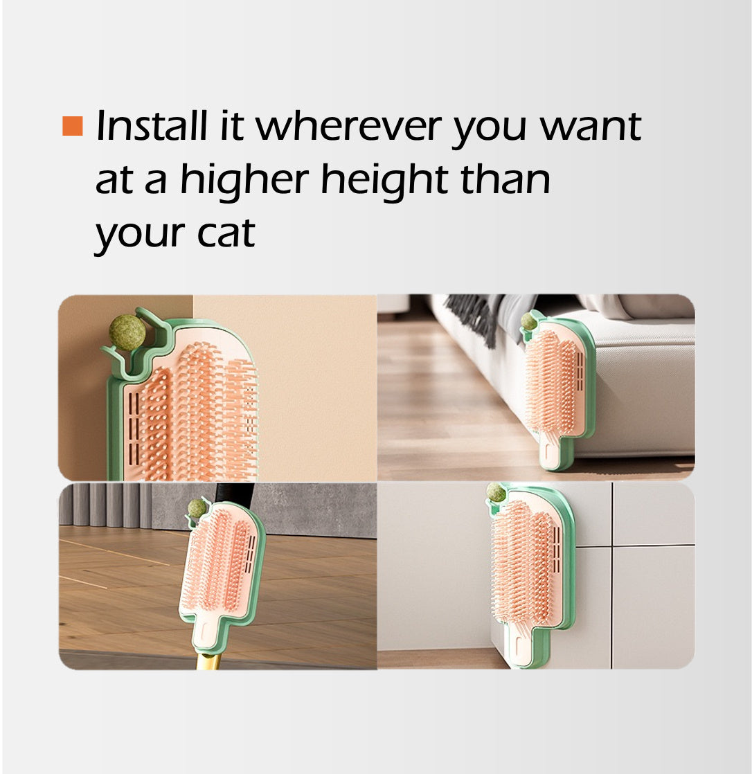 Corner Friendly Self Grooming Brush for Cats & Dogs Pets Possessions