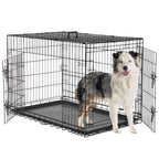 Durable Dog Crate with 2 Doors Pets Possessions LLC