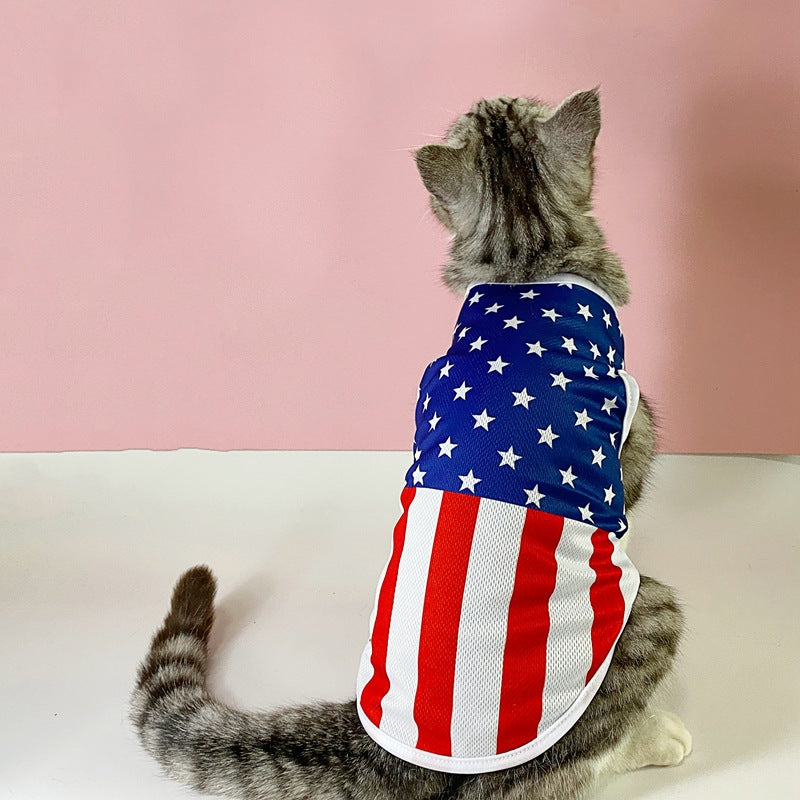 Independence Day Pet Thin Breathable Vest Pets Possessions LLC