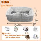 10Pcs Reusable Mesh Cat Litter Filter Bags Washable, Quick Sift and EASY To Clean Pets Possessions