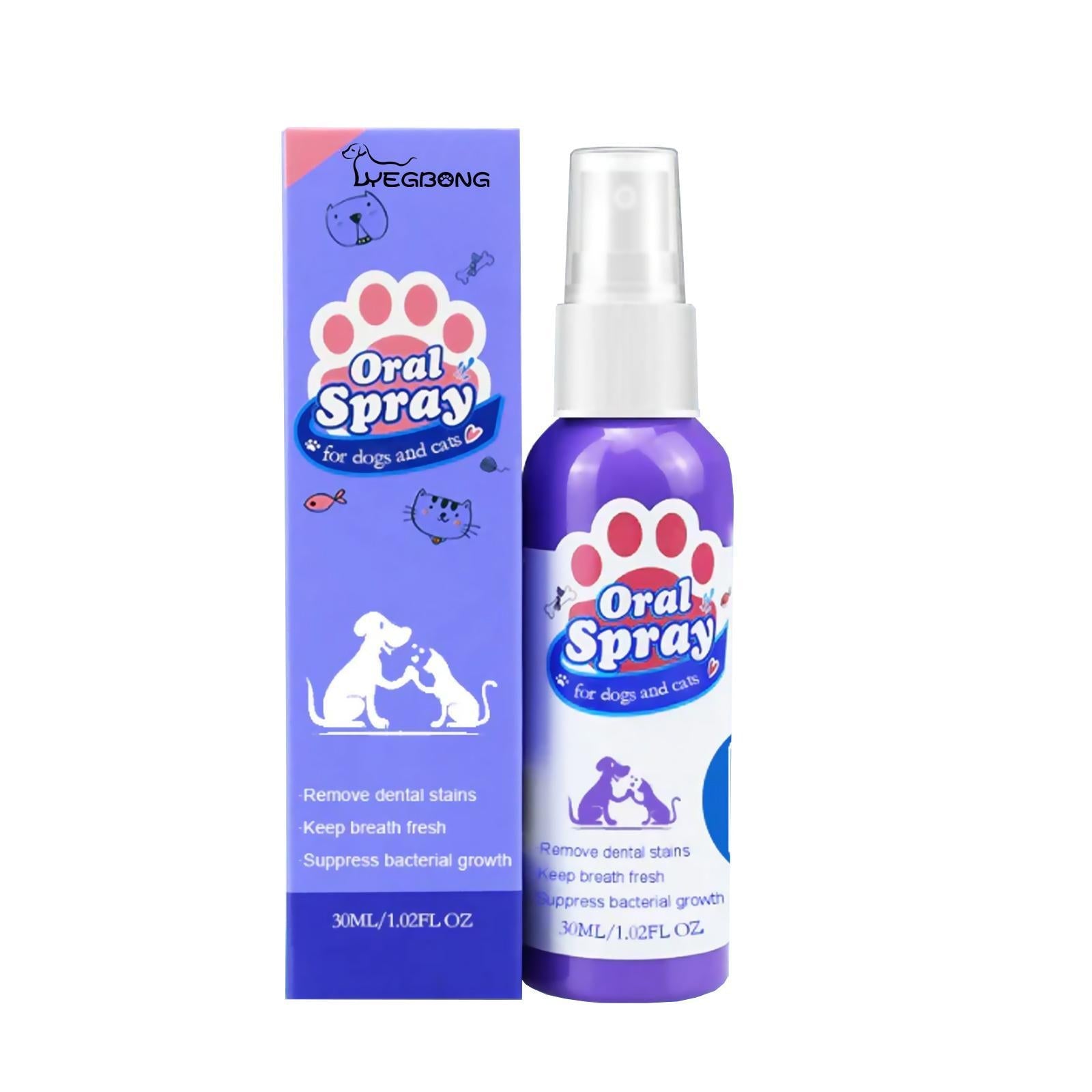 Yegbong Oral Cleaning Breath Deodorizer for Cats & Dogs Pets Possessions