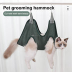 Black Durable Grooming Hammock with Restraints for Cats & Small Dogs Pets Possessions