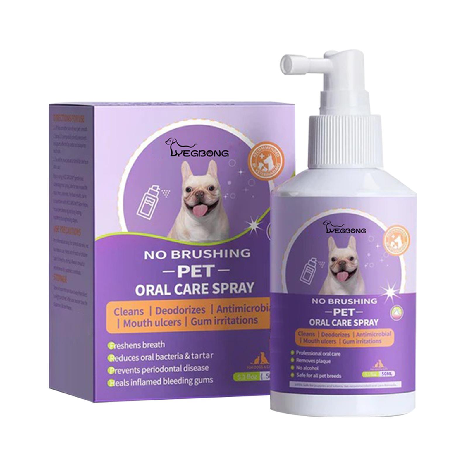 Yegbong Teeth Cleaning Spray for Cats & Dogs Pets Possessions
