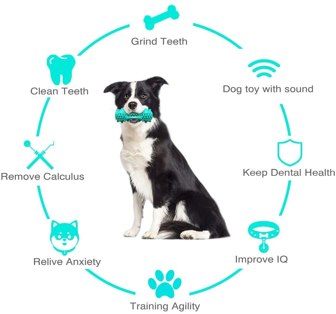 Rubber Molar Stick Oral Cleaning Chew Toy for Dogs (Durable for Aggressive Dogs) Pets Possessions
