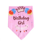 Cute Polyester Pet Birthday Triangle Scarf Pets Possessions LLC
