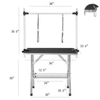 36” Professional, Adjustable, Heavy-Duty Portable Dog Grooming Table Pets Possessions