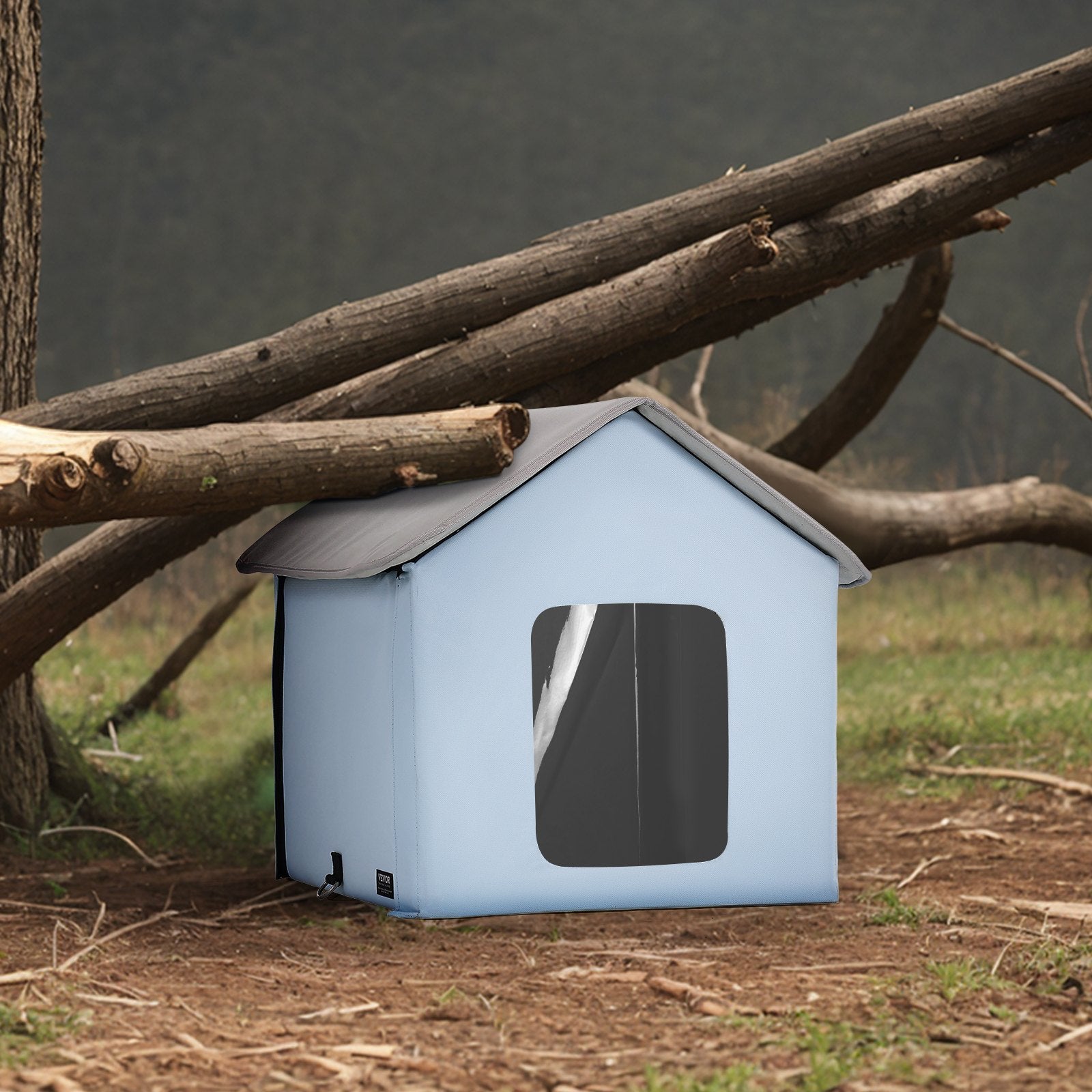 VEVOR Foldable Shelter with Heated Pads for Cats Pets Possessions