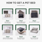MEWOOFUN Orthopedic Sofa Bed with Removable Cover for Small Dogs & Cats Pets Possessions
