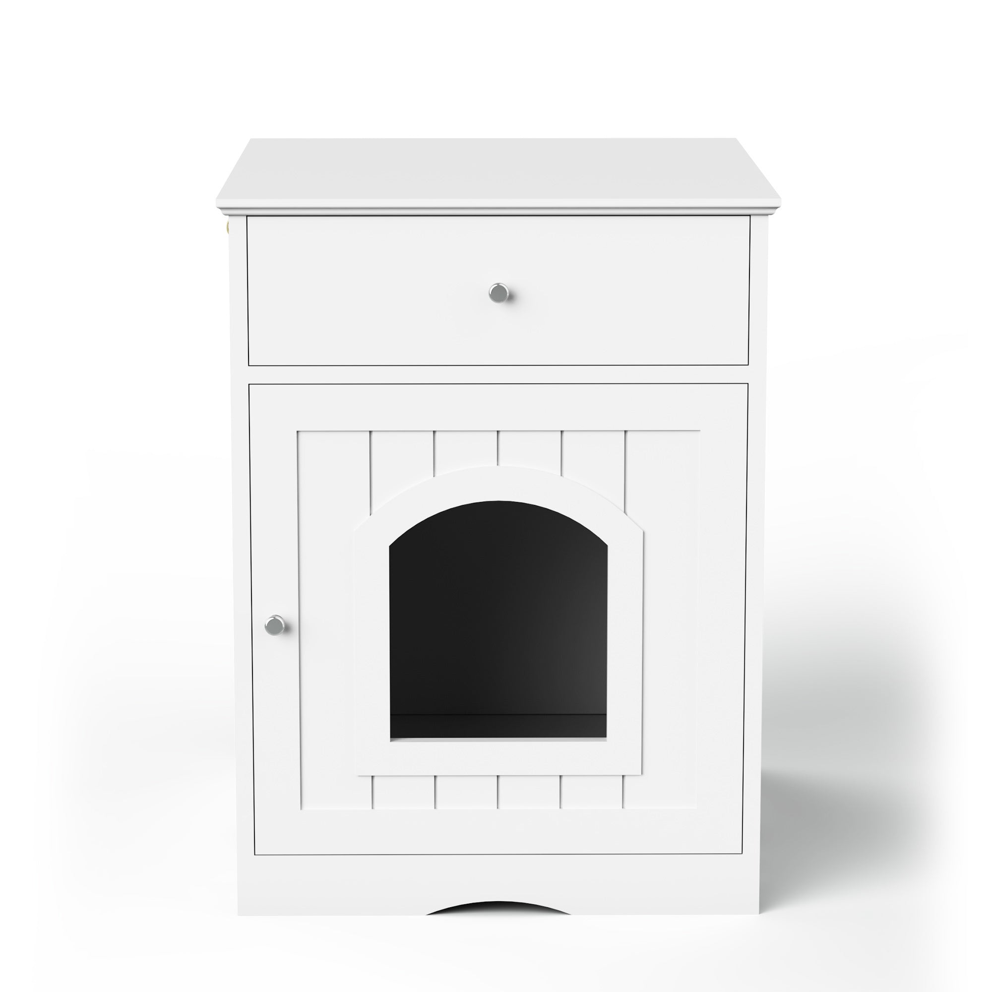 Modern Wooden Cat House Litter Box Furniture Pets Possessions