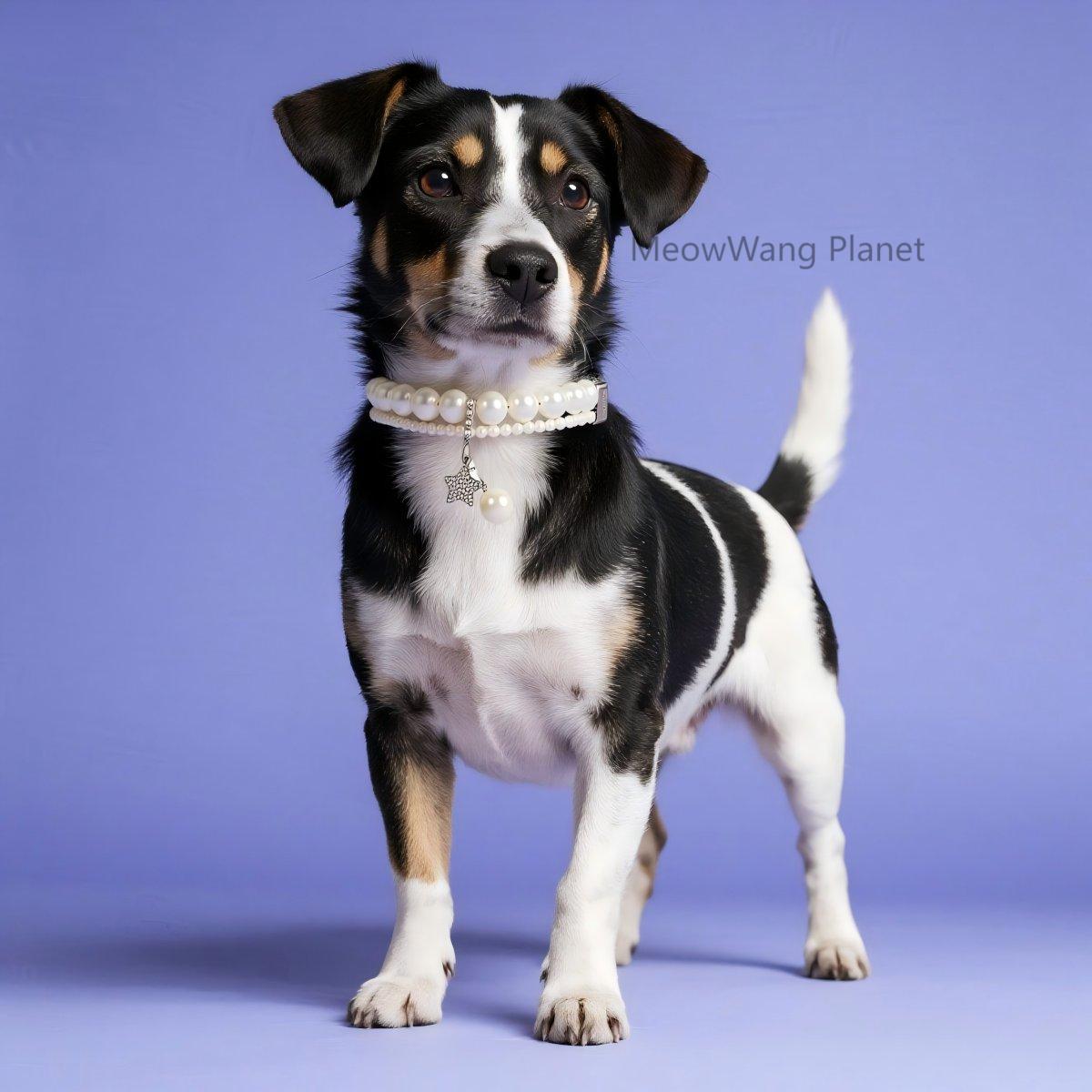 Elegant Adjustable Pearl Collar for Cats & Dogs Pets Possessions
