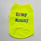 Pet Parent Favs,I Love my Daddy, Love Mommy Shirt for Cats & Dogs