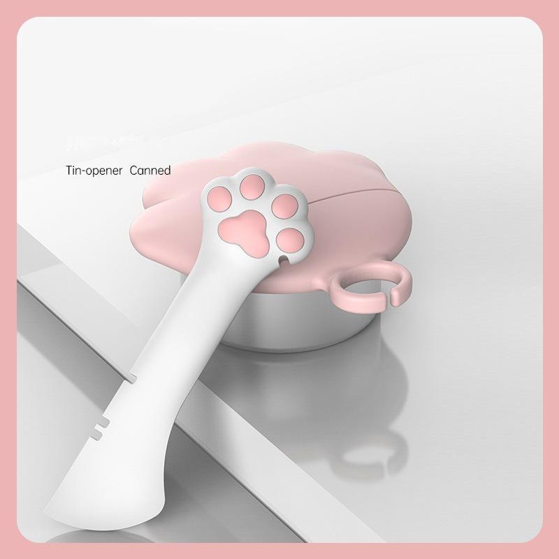 2-in-1 Short-scoop Can/Jar Opener + Scooper for Pet Food Pets Possessions