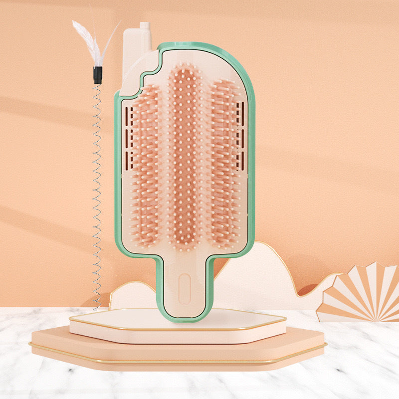 Corner Friendly Self Grooming Brush for Cats & Dogs Pets Possessions