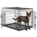Durable Dog Crate with 2 Doors Pets Possessions LLC