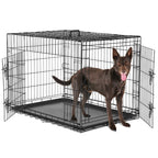 Durable Dog Crate with 2 Doors Pets Possessions LLC
