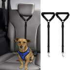 Vehicle Seat Belts Made of Wear-Resistant Materials for Dogs (Harness not Included)2 Pcs Pets Possessions