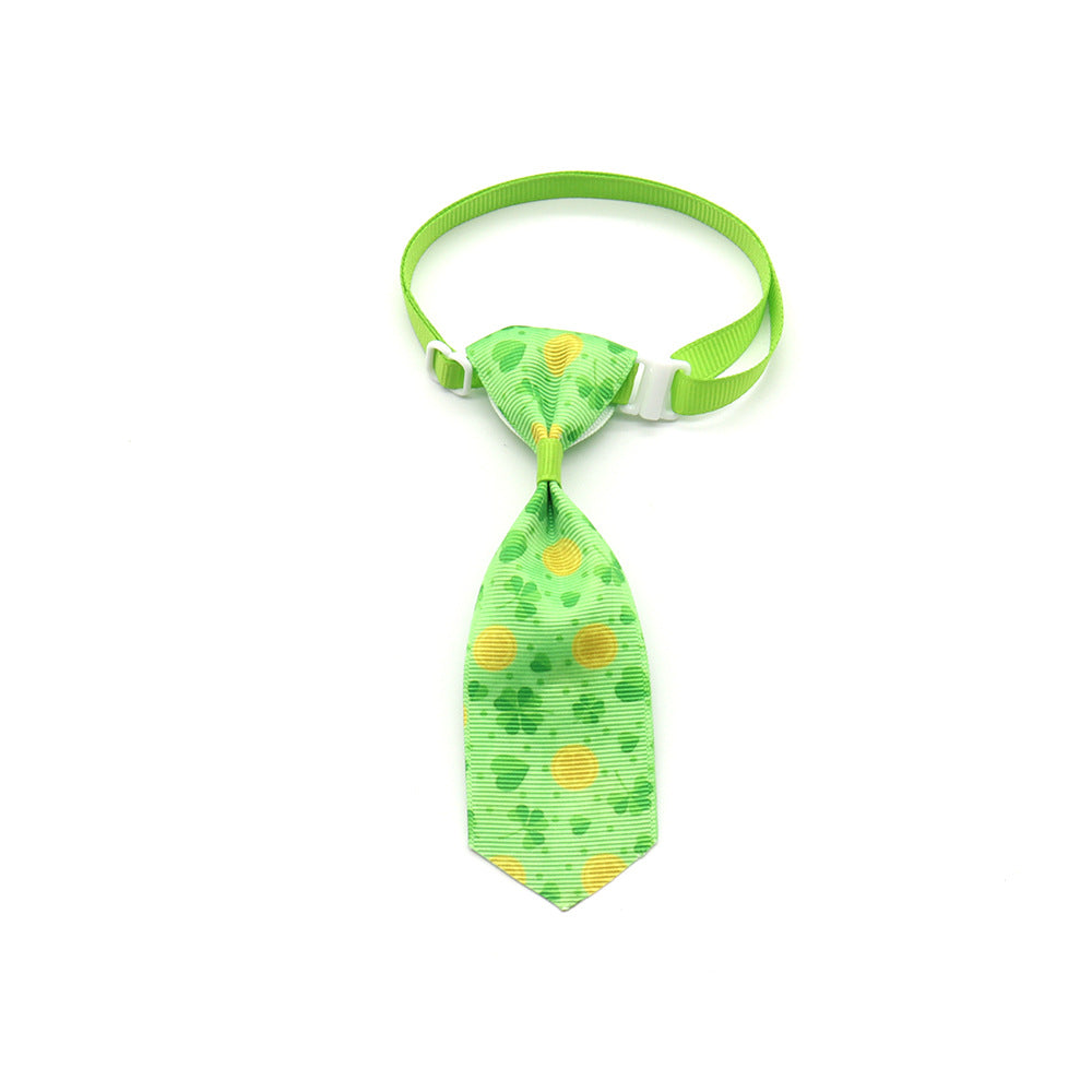 Beautiful St. Patrick's Day Four-leaf Clover Bow Ties Pets Possessions LLC