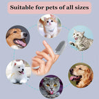 3 Pcs Oral Cleaning Silicone Finger Toothbrush for Cats & Dogs Pets Possessions