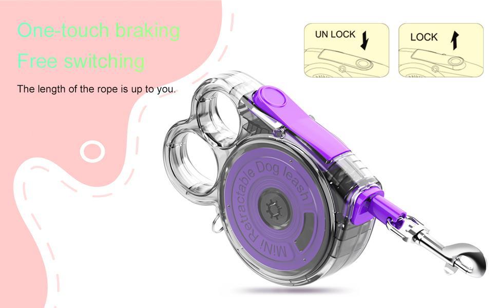 Mini Retractable Leash - for Cats & Small Dogs Pets Possessions