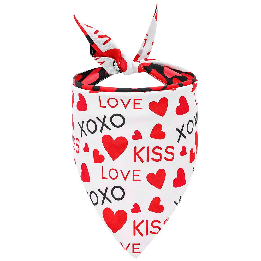 Valentine's Day Pet Scarf for Cats & Dogs Pets Possessions LLC