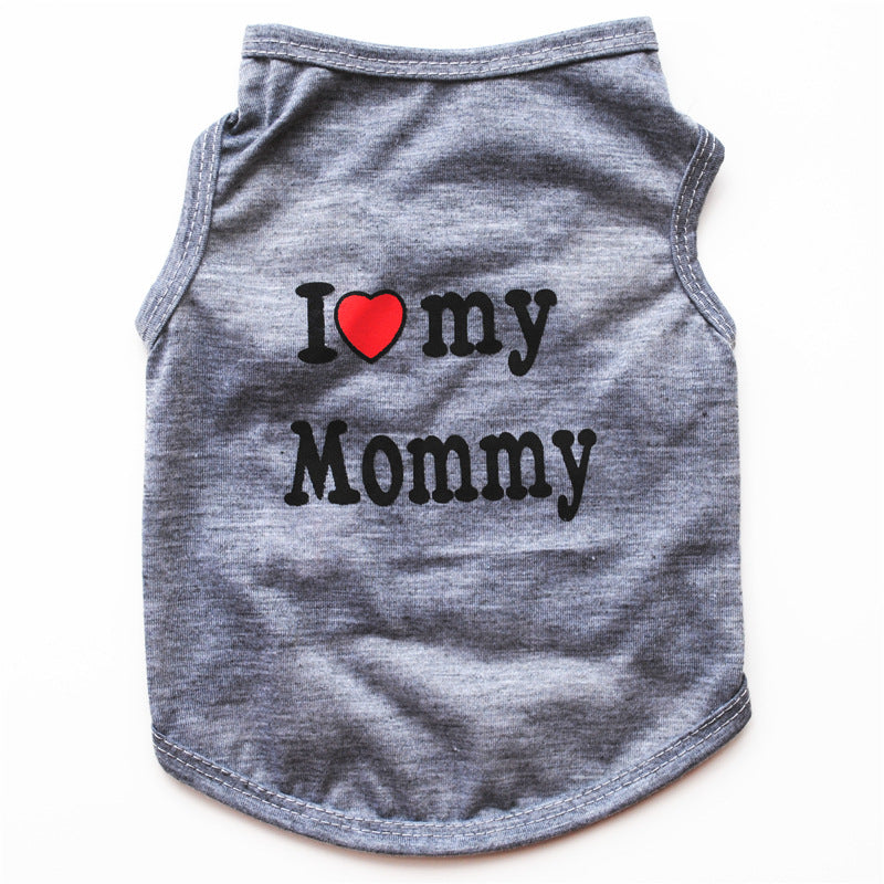 Pet Parent Favs,I Love my Daddy, Love Mommy Shirt for Cats & Dogs