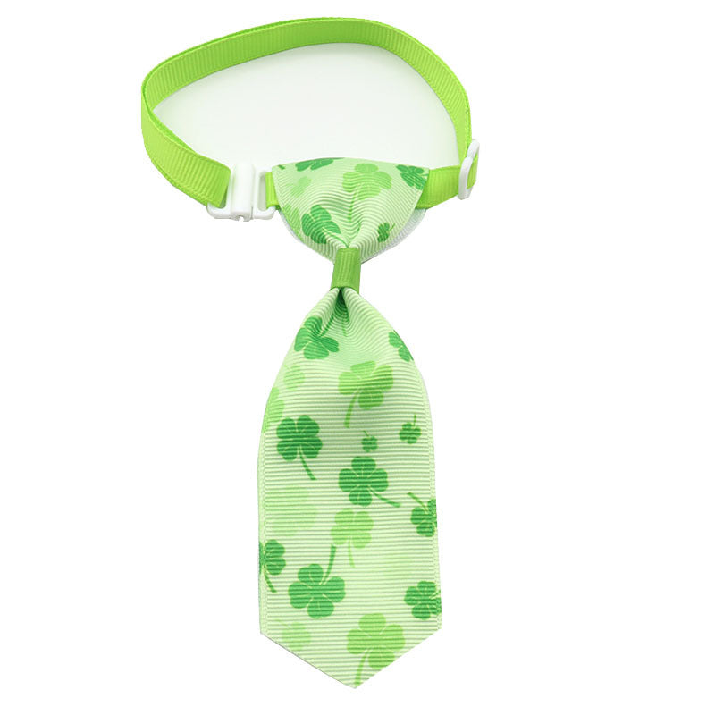 Beautiful St. Patrick's Day Four-leaf Clover Bow Ties Pets Possessions LLC