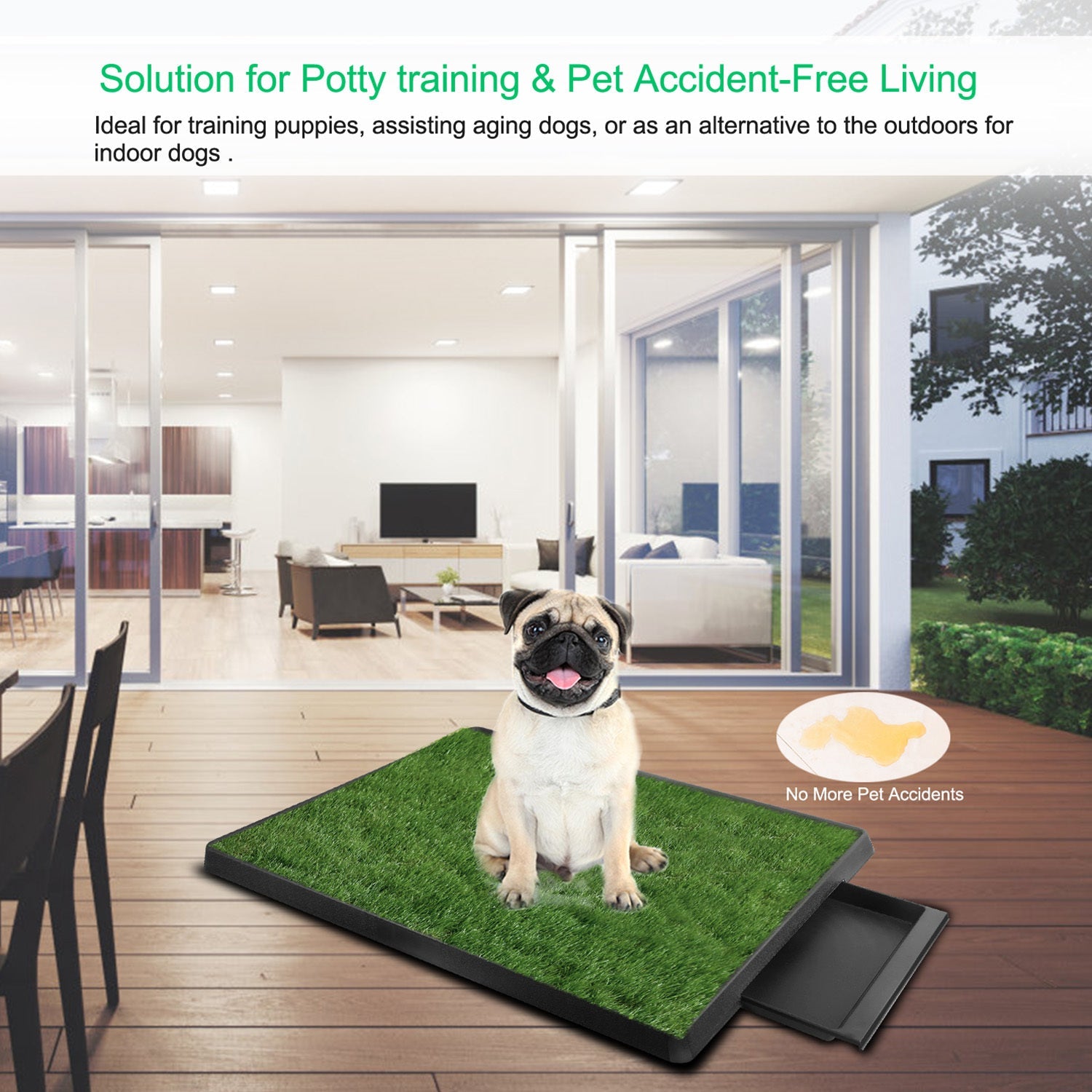 1Pc Potty Training Artificial Grass Pad for Dogs. (Easy Cleaning) Pets Possessions