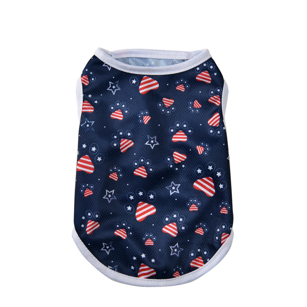 Independence Day Pet Thin Breathable Vest Pets Possessions LLC