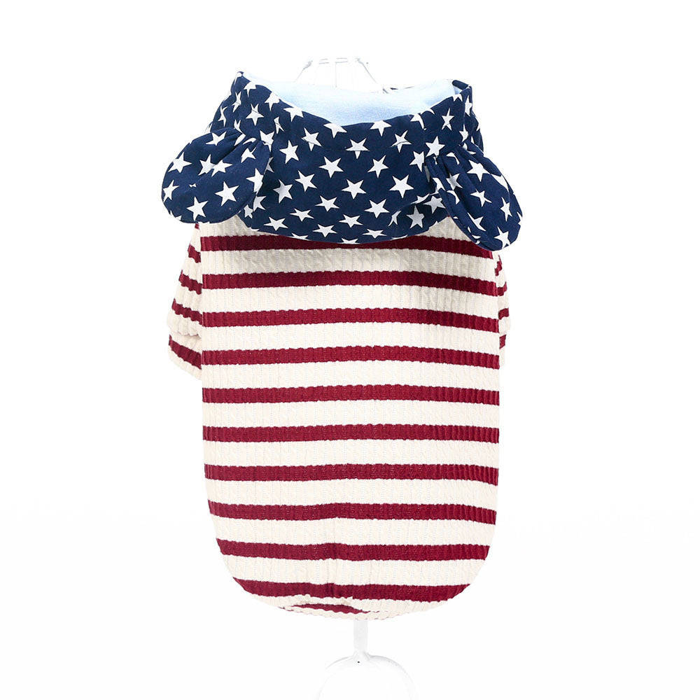 Causal Classic Patriotic Independence Day Sweater for Cats & Dogs Pets Possessions LLC