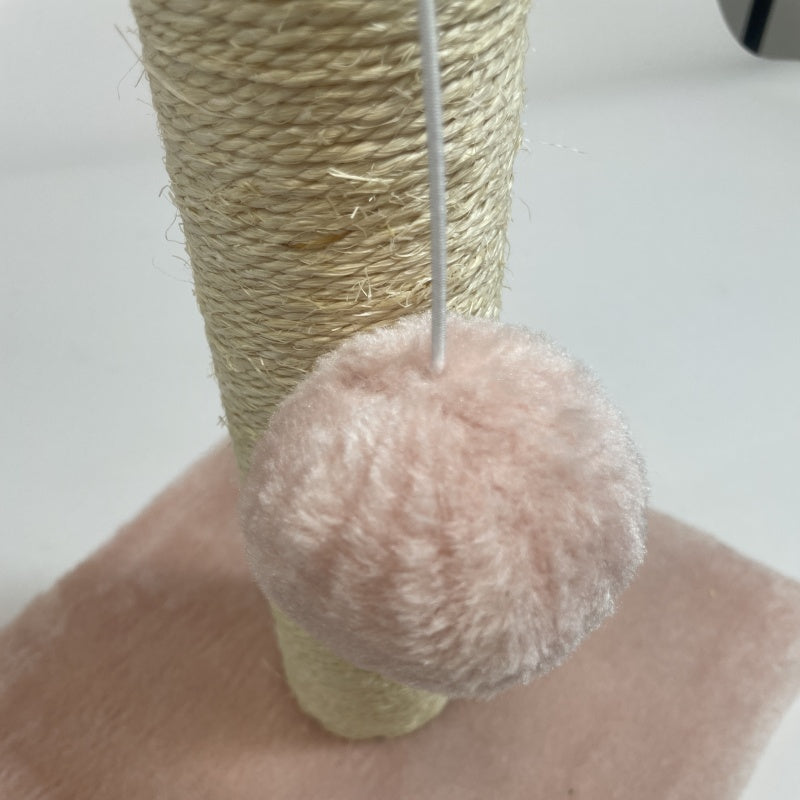 Pink Cat Climbing Frame and Scratching Post with Toy for Cat Stimulation Pets Possessions